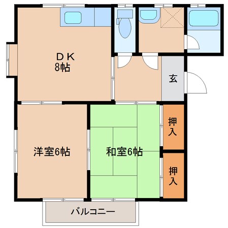 ノーブルタウン　C棟の物件間取画像